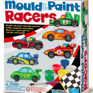 4M kit per modellare e colorare il gesso ” Macchinine ”