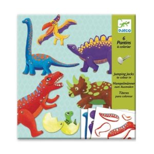 6 DINOSAURI DA COLORARE -DJECO