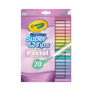 Crayola 20 Pennarelli Superpunta Lavabili Pastello 587517