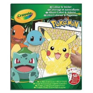 Crayola Album Adesivi Coloring Pokemon 042740