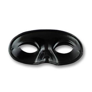 CARNEVALE ACC. DOMINO PLASTICA NERO 01201
