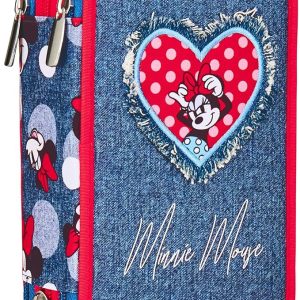 Astuccio Seven 3 Zip Minnie Prettied up Denim 30C5025005B4