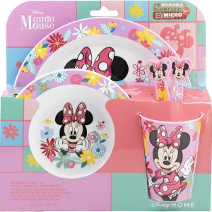 Minnie Piatti Set 5pz con Bicchiere ST74450