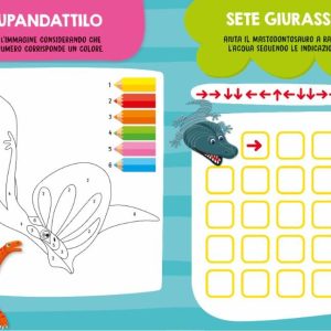 Libro Colora e Gioca Dinosauri 55154A