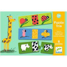 Puzzle Trio Djeco “Animali”