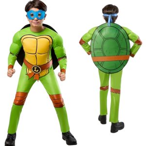 Costume Tartarughe Ninja 4 In 1 Deluxe 5/6 Anni Rubies