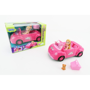 Bambolina con Cabrio e Accessori