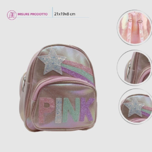 Zaino Girly Stella Pink