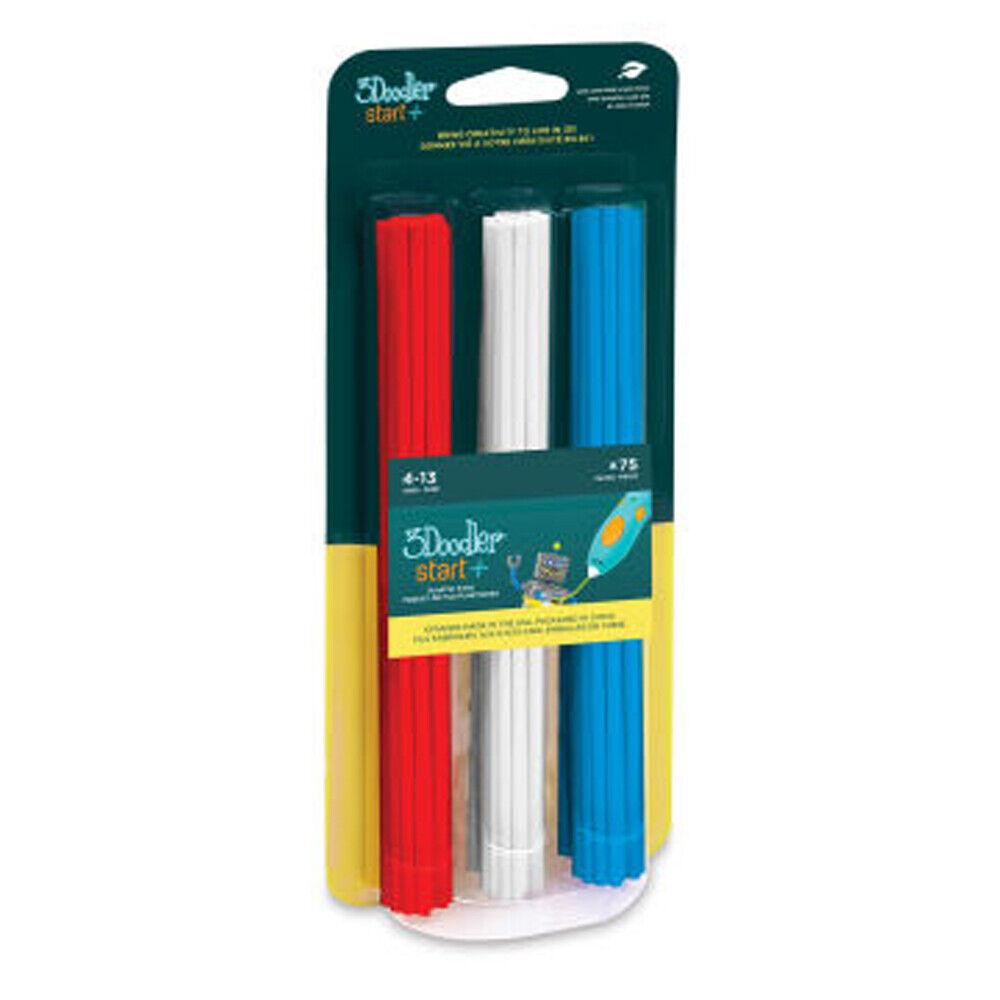 3Doodler Start+ Ricarica Stars Rosso Bianco e Blu 75 Pezzi Rocco Giocattoli - immagine 2
