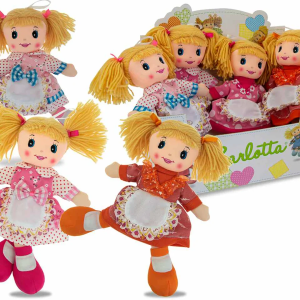 Bambola In Pezza Carlotta 30 cm Assortite