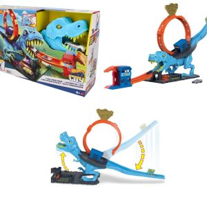Hot Wheels City Pista Sfreccia Sul T-Rex