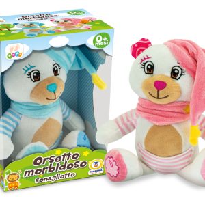 Gogo Orsetto Morbidoso Sonagliotto 2 Assortiti Teorema