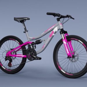 Bicicletta 26″ Mountain Bike Ragazza Rosa E Grigia- Magic Bike