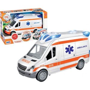 Ambulanza a Frizione Con Luci e Suoni Di RsToys