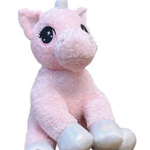 Peluche Unicorno Seduto Glitterato 25 Cm