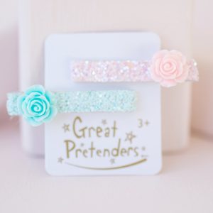 Gp Coppia Fermaglini Con Le rose