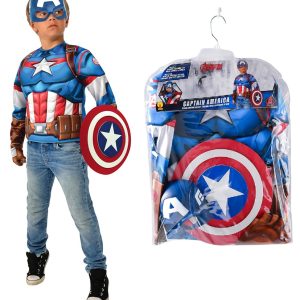 Capitan America 8/10 Anni Busto Con Muscoli Rubies