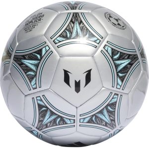 Pallone Adidas Messi- Mis.5- Argento e Azzurro
