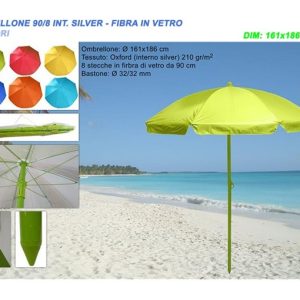 Ombrellone Da Spiaggia 90/8 Colorato Assortito