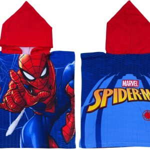 Poncho Spiderman in Microfibra cm. 50×100