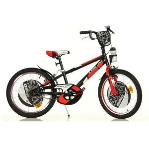 Bicicletta 20″ Mountain Bike Boy Nero-RossoGiallo