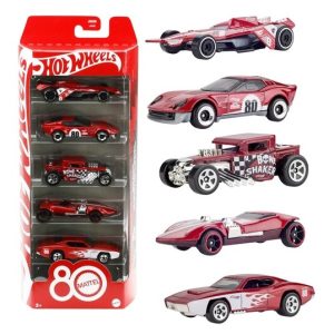 Hot Wheels Auto Pack 5 Pezzi 80 Anniversario
