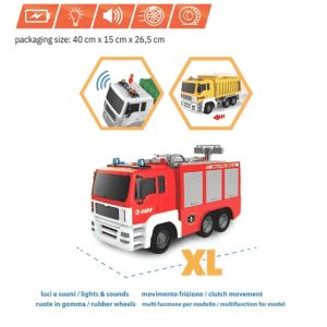 Camion Pompieri Con Botte XL Luci e Suoni