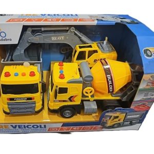 Urban City 3 Veicoli Cantiere Luci e Suoni
