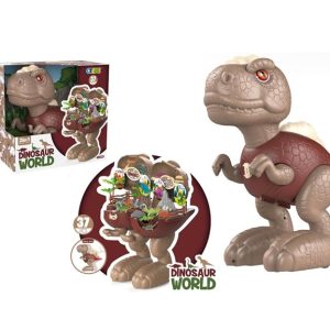 Wonder Animals Dinosauro Grande Apribile 2 in 1 Playset 37 Pezzi