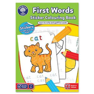 First Words Colouring Book