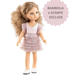 ABITO CON FRANGE PER BAMBOLA -PAOLA REINA