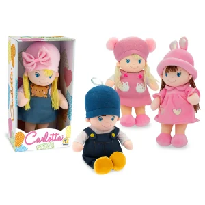 Bambola In Pezza Carlotta Con Cappello 35 cm Assortite Teorema
