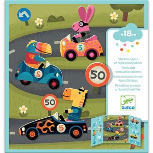 Stickers Riposizionabili – Le Auto – Djeco
