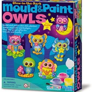 4M kit per modellare e colorare il gesso ”Gufi”
