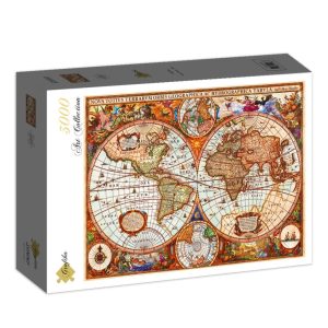 Puzzle mappamondo antico da 3000 pezzi