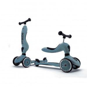 Scoot and Ride monopattino e cavalcabile 2 in 1- Colore Steel
