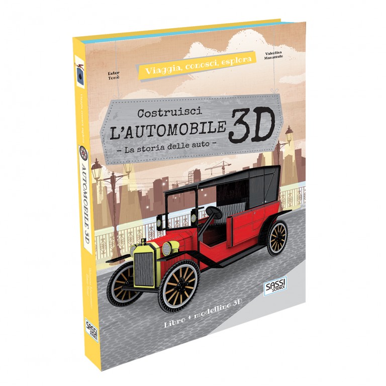 Costruisci l’automobile puzzle 3D. La storia delle automobili Sassi Edizioni
